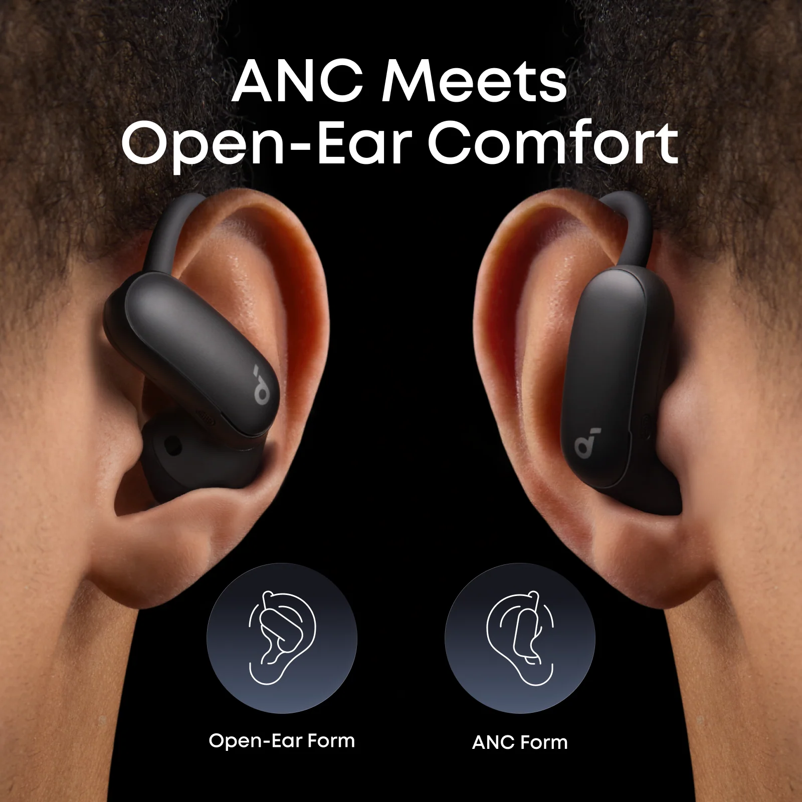AeroFit 2 Pro|Dual-Form Earbuds with Open-Ear and Active Noise Cancellation Form - Image 2